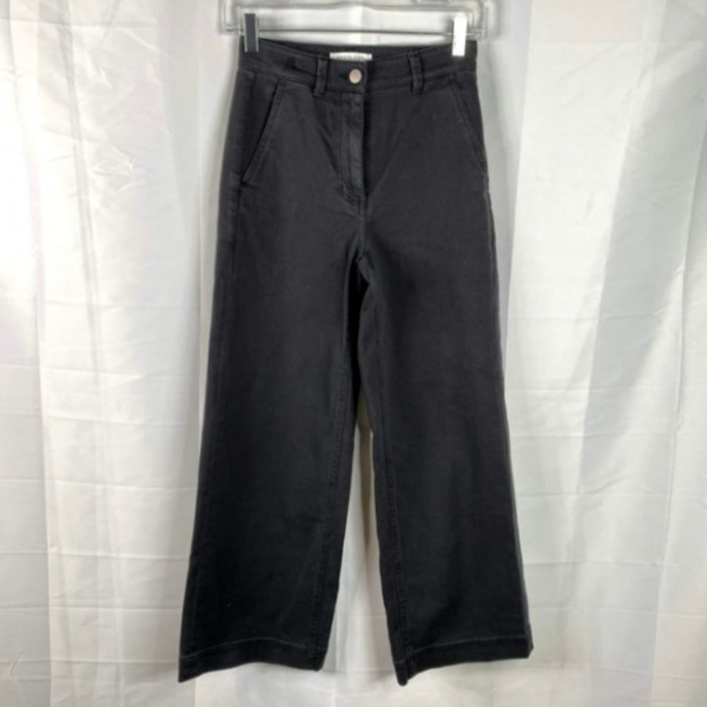 Everlane Women Wide Leg Black Pants Sz 00
